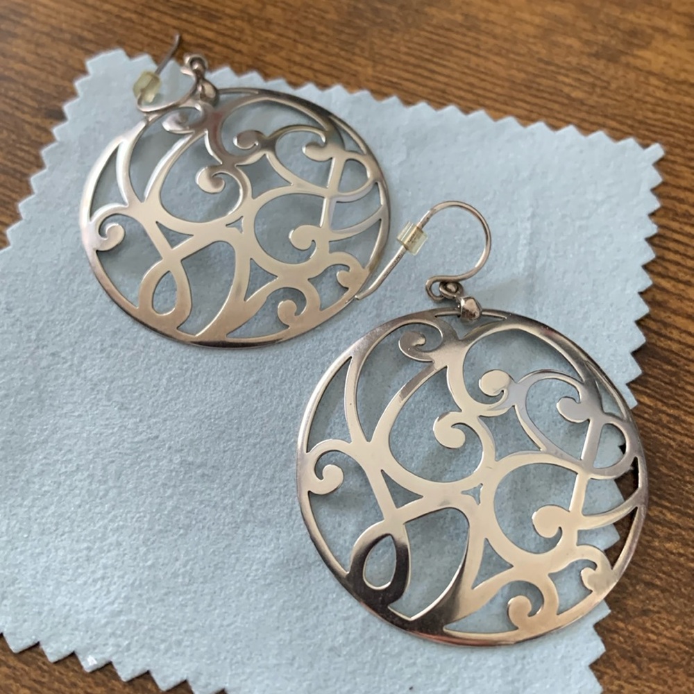 Silver earrings